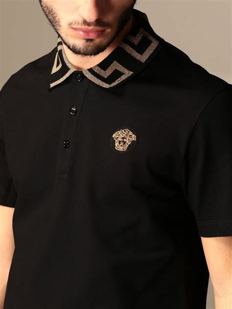 versace polo tops|Versace men's polo shirt sale.